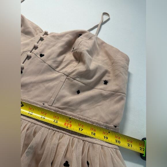 NWT Maeve Tiered Tulle Removable Straps Midi Dress Velvet Details Size 2X - Picture 7 of 13